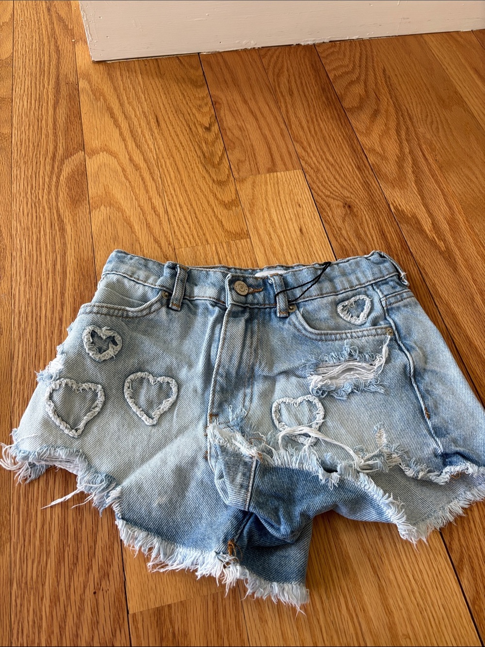 Heart Jean Zara shorts